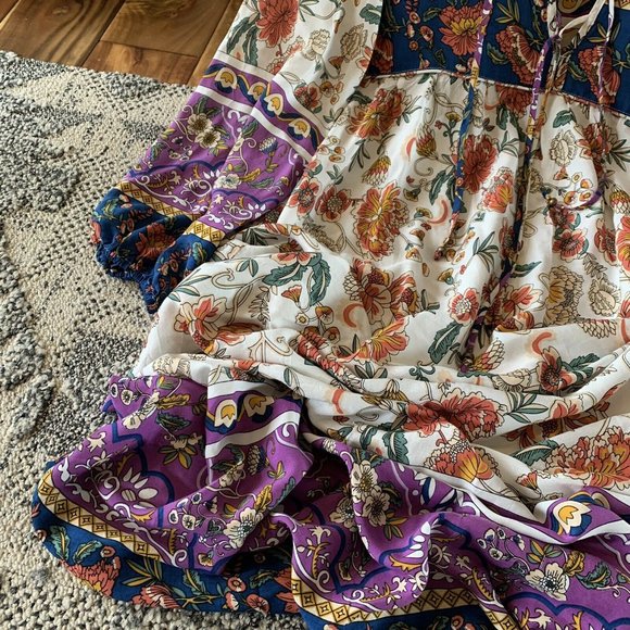 New Boho Floral Midi Maxi Bohemian Dress - Picture 4 of 10